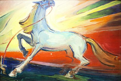 Конь. Этюд