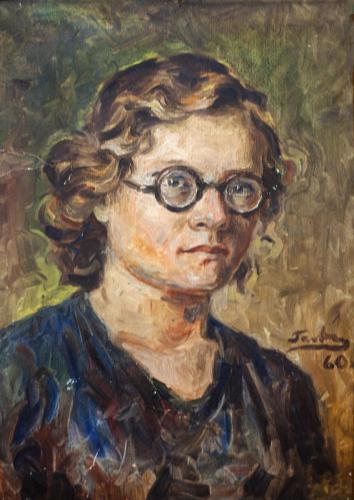 Портрет сестры Г. Голобокова