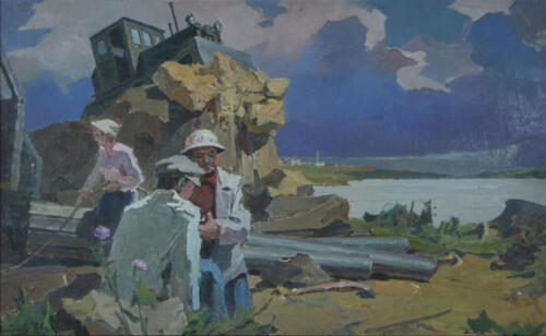 Строители. Саратовская ГЭС